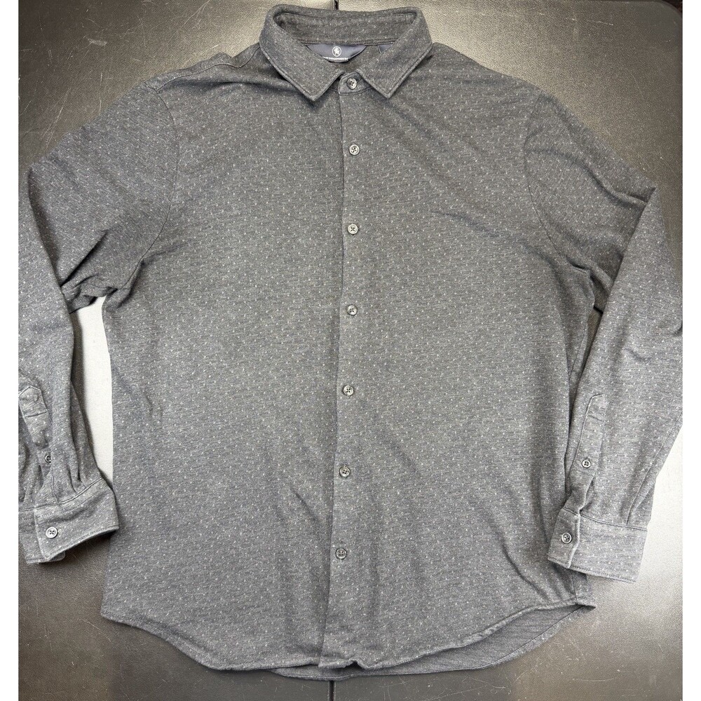 Hart Schaffner Marx Black/White 100% Coton Collar Button Up Casual Men’s  Size L